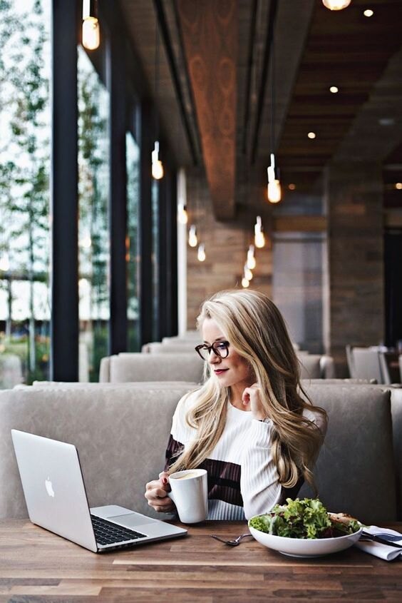 Remote professional working on a laptop